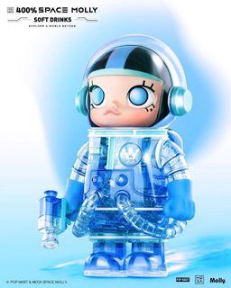 [Ready stock] Popmart Space Molly Soft Drink Edition, Blue