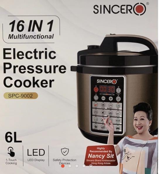 Sincero 6l pressure cooker outlet