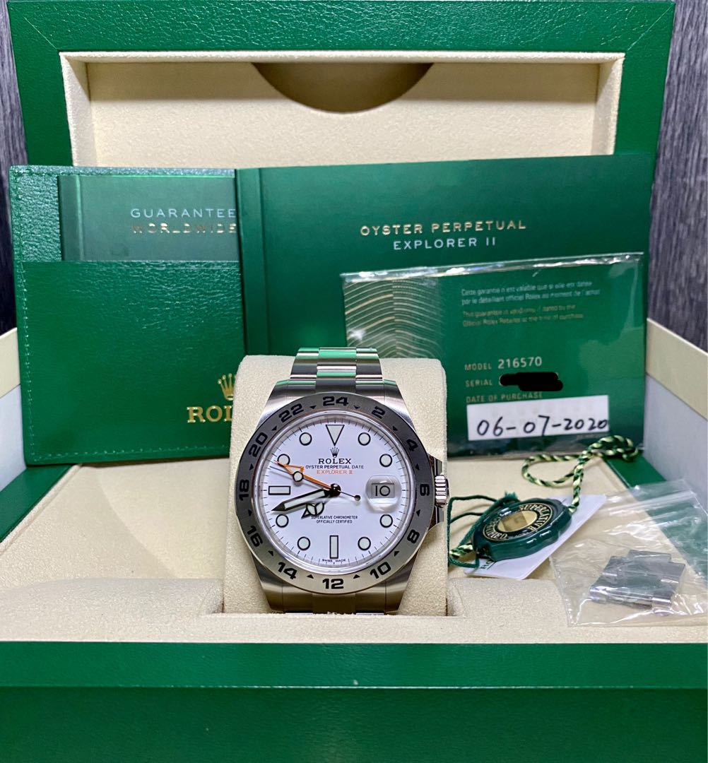Rolex Explorer 2 216570 white, Luxury 