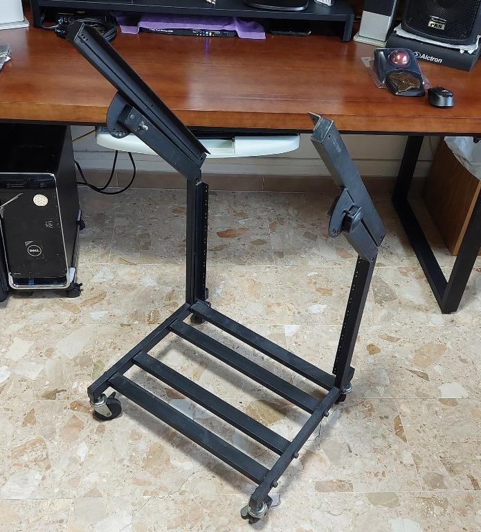 Rolling Rack Mount Stand Music Studio Equipment Mixer Cart Gear