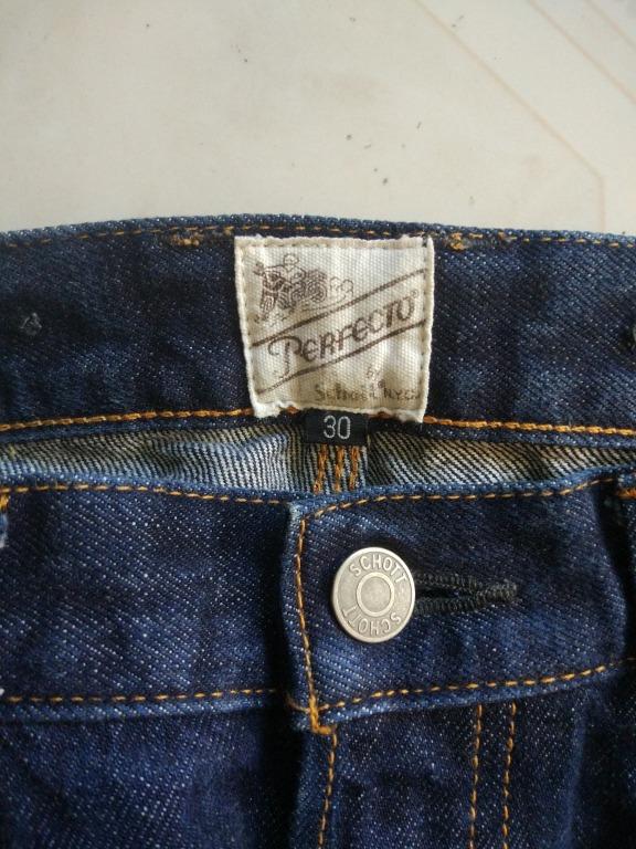 Schott Perfecto jean 30.5 actual (Category: Jeans) located in Pasay City. Submitted by denimdude.ph (Listing ID 1154152142, Image 3). Description: cinchback removed, last pic.