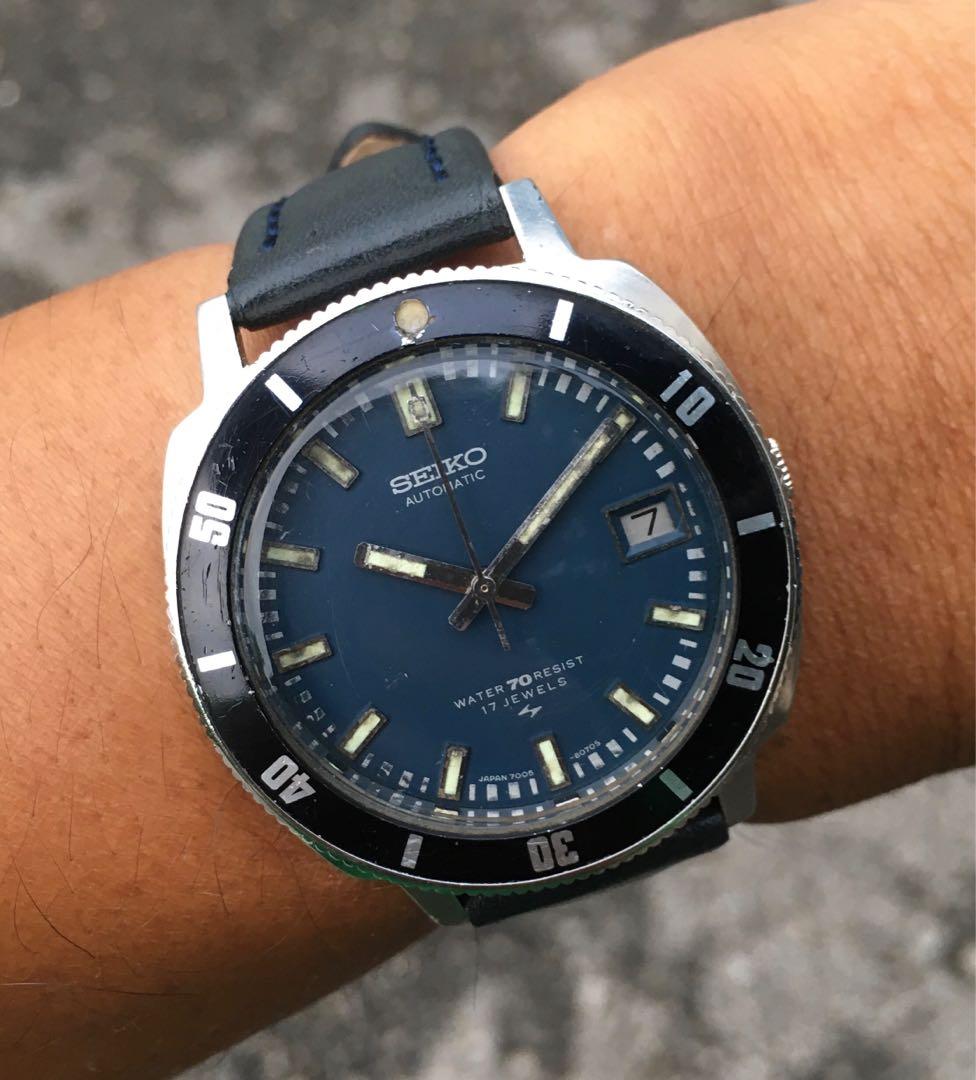Seiko 7005 8052 poor man s 62 mas Men s Fashion Watches