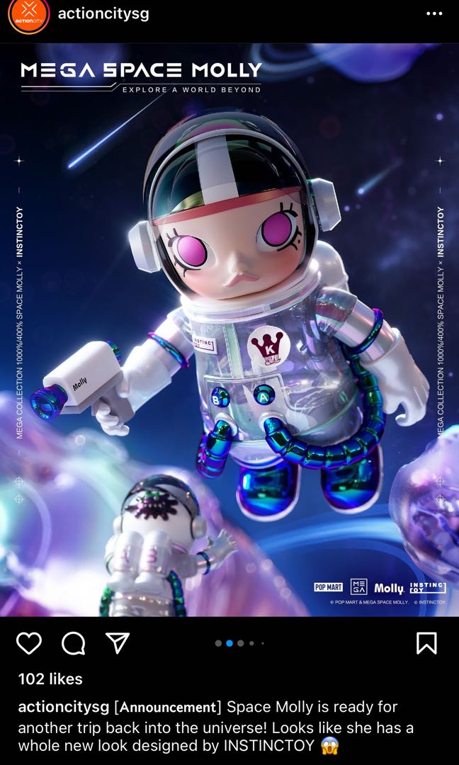 MEGA 400％ SPACE MOLLY × INSTINCTOY - フィギュア