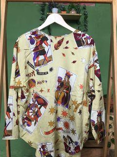 SUPER SALE!!! Vintage pattern blouse / kemeja vintage