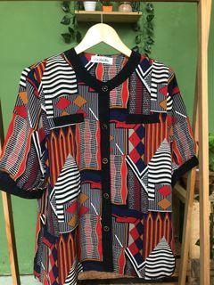 SUPER SALE!!! Vintage pattern shirt / blouse / kemeja