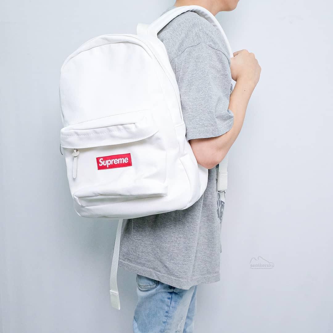 Supreme canvas Backpack White - バッグパック/リュック