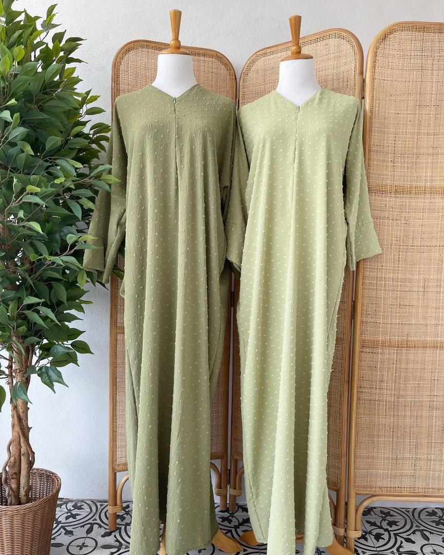 Blue Terra Button Kaftan