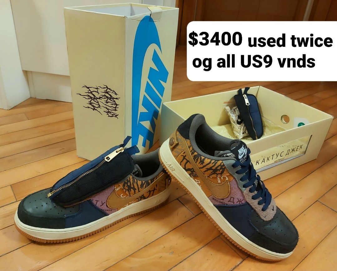 used travis scott af1