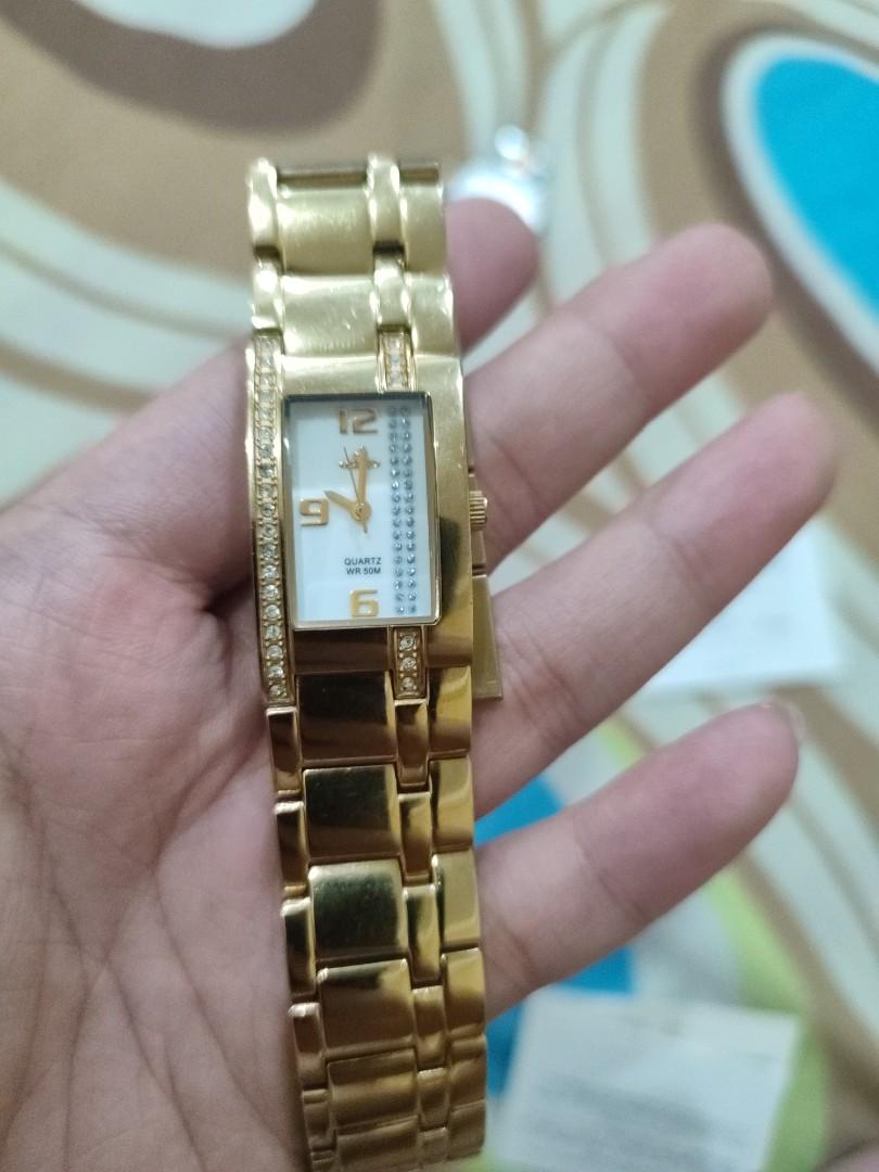 Unisilver watch sales for ladies gold