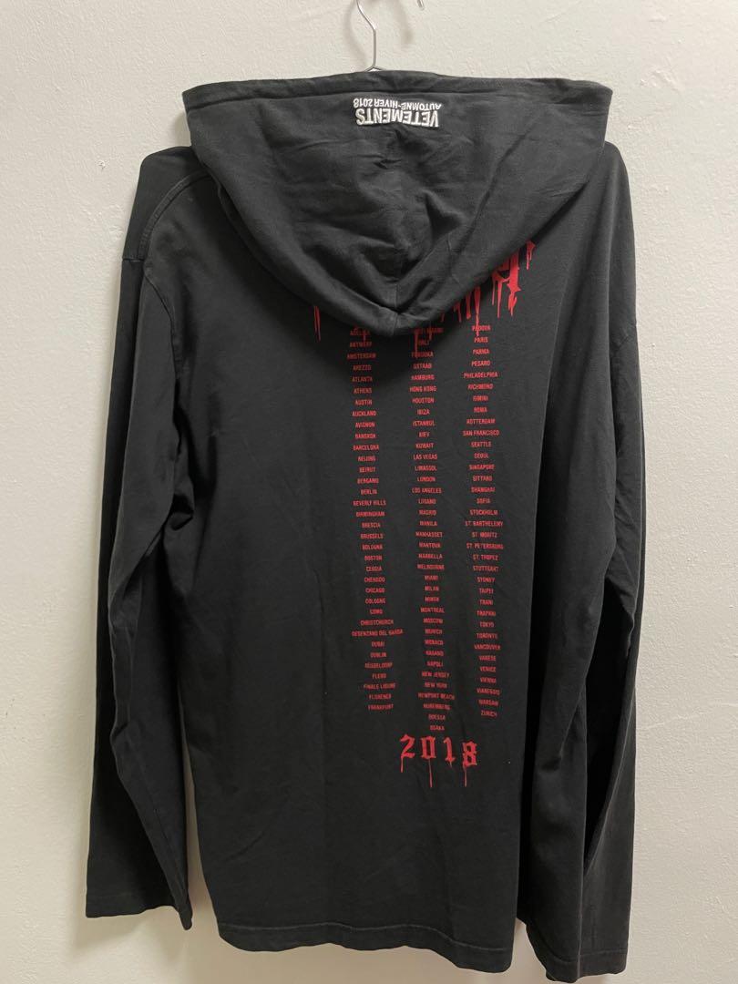 Vetements Metal Cities Hoodie FW 18 Men s Fashion Tops Sets