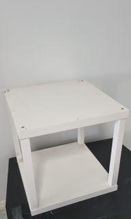 White shelving storage unit