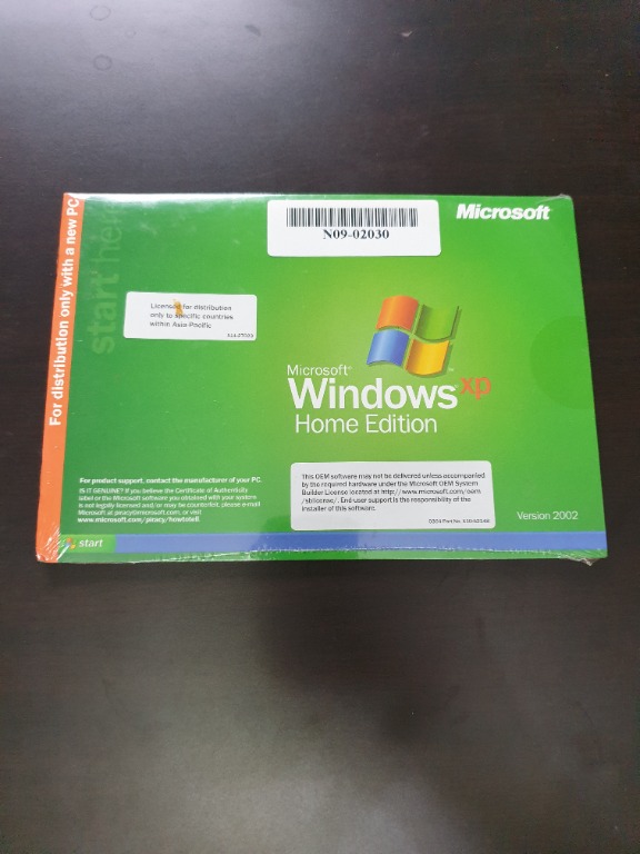 Windows XP Home Edition OEM Software 2002 Disk, Computers & Tech ...