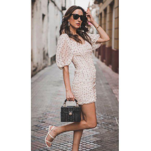 Polka dot tulle dress zara sale