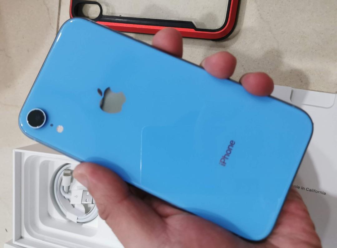 iPhone XR Blue 128 GB Softbank スマートフォン/携帯電話