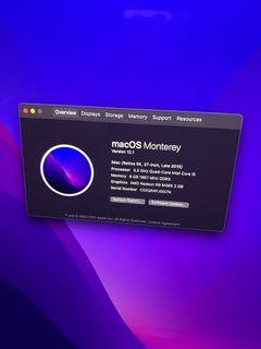 27” Late 2015 iMac with 2tb storage