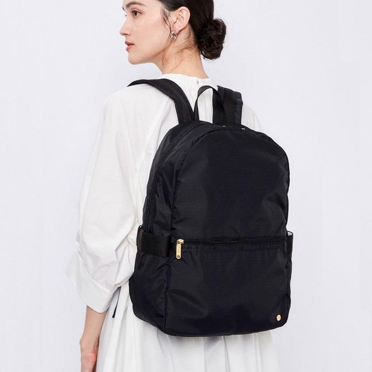 日本LeSportsac X Chacott 黑色尼龍布CARRIER BACKPACK 背囊, 公告欄