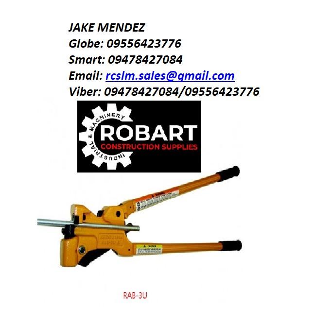 " MCC " THREADED ROD CUTTER (Category: Construction Tools & Equipment) located in Manila. Submitted by jake.mendez (Listing ID 1154409166, Image 1). Description: RAB-3U Cutting cap. 3/8"NC 18,500.00 AB-3U Cutting cap. 3/8"NC 13,760.00 ABE-3U Die set for AB & RAB 3,125.00 FOR MORE INFORMATION REGARDING ON THE PRODUCT PLEASE CONTACT OR MESSAGE ME THANK YOU .