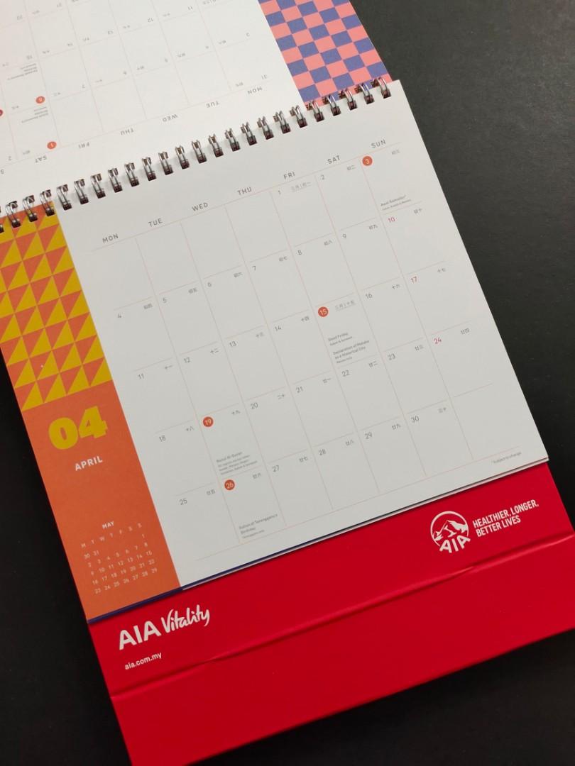AIA 2022 Calendar & Notebook, Hobbies & Toys, Stationery & Craft