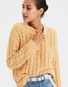 AMERICAN EAGLE CABLE KNIT SWEATER 