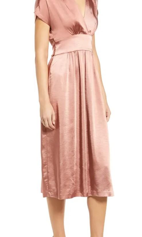 Anne klein washed satin midi dress Clearance