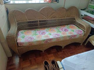 Antique Rattan Sofa