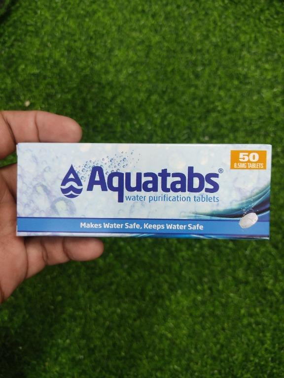 Aquatabs Water Purification Tablets Expired 7/2026, Sports Equipment, Hiking & Camping on Carousell
