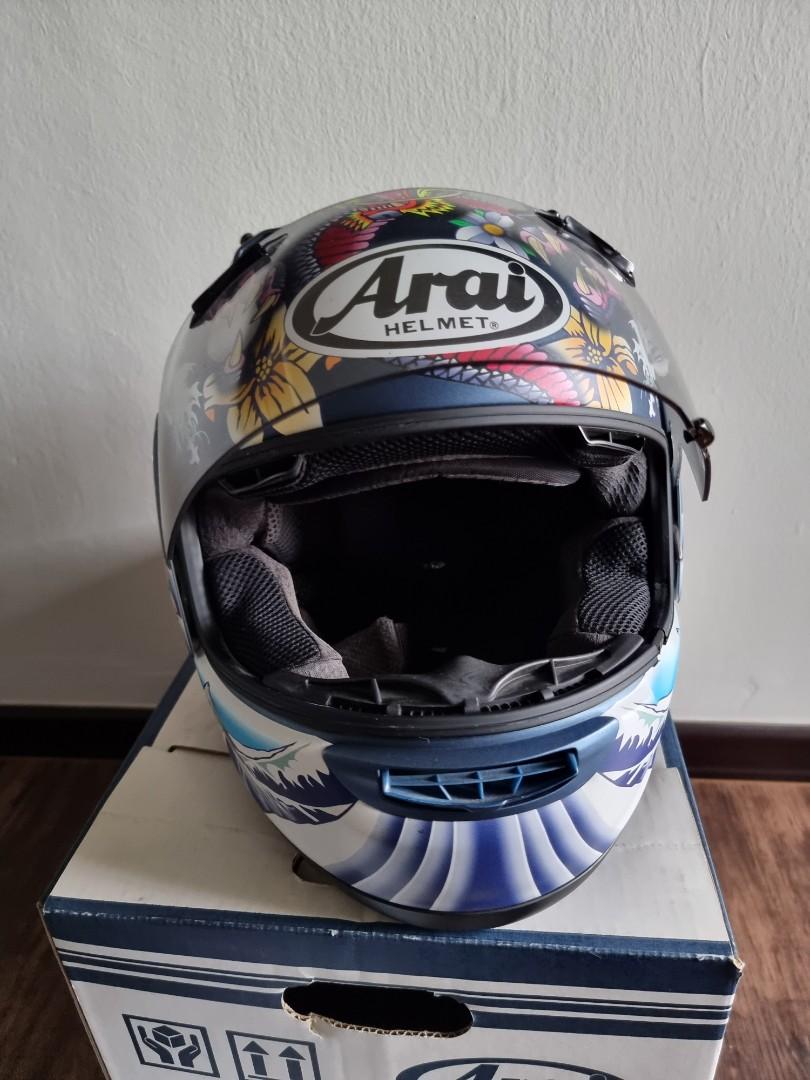 Bundle Arai Oriental Matte Blue Motorcycles Motorcycle Apparel