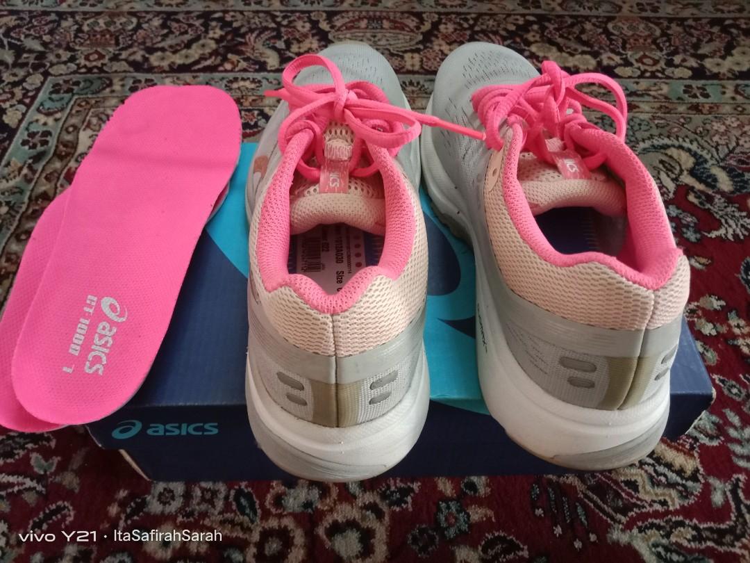 asics grey pink
