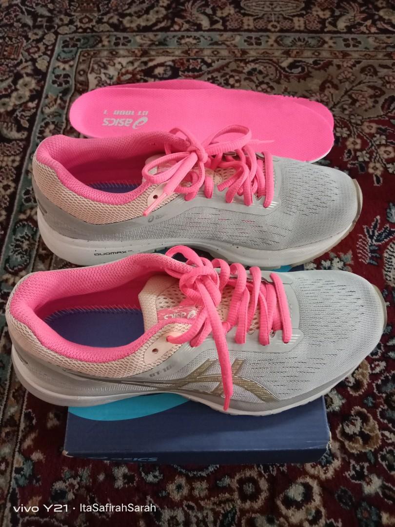 asics grey pink