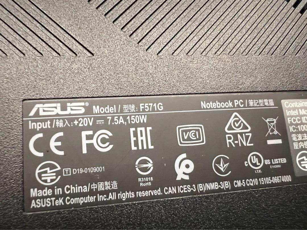 Asus Vivobook Gaming F571G Gaming laptop, 電腦＆科技, 手提電腦 - Carousell