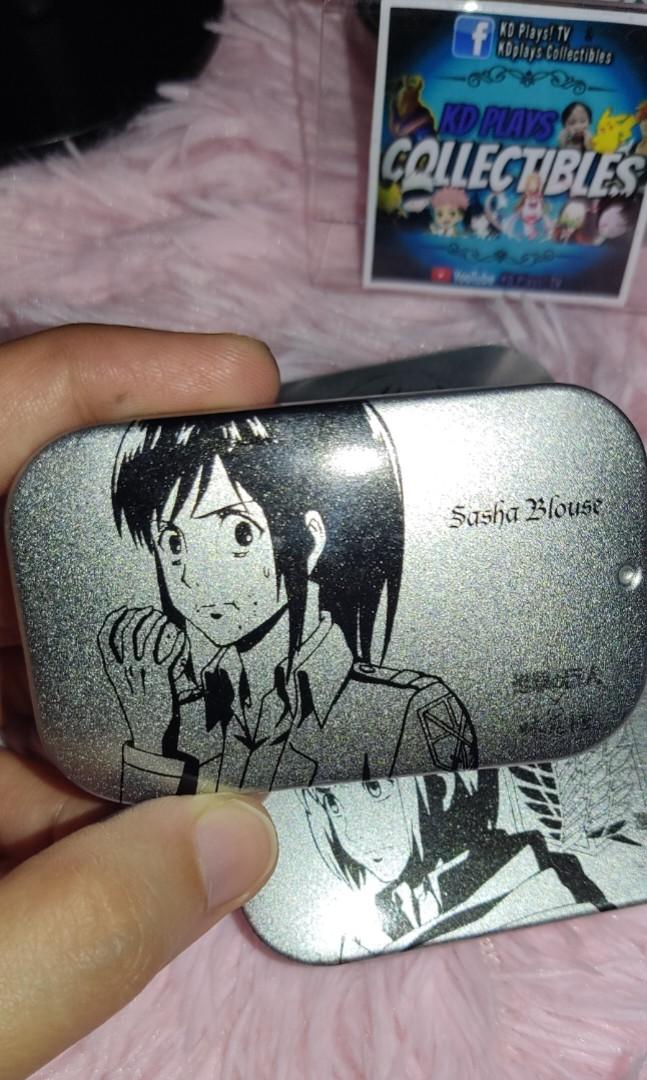 Attack On Titan Mini Mint Tin Cans (SASHA, ARMIN, MIKE), Hobbies & Toys, Toys & Games on Carousell