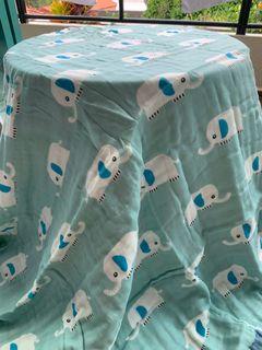 Baby muslin bath towel 110*110 cotton soft
