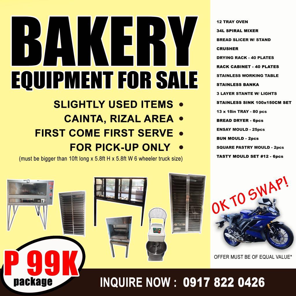 Bakery Equipment for sale or swap, Furniture & Home Living, Kitchenware