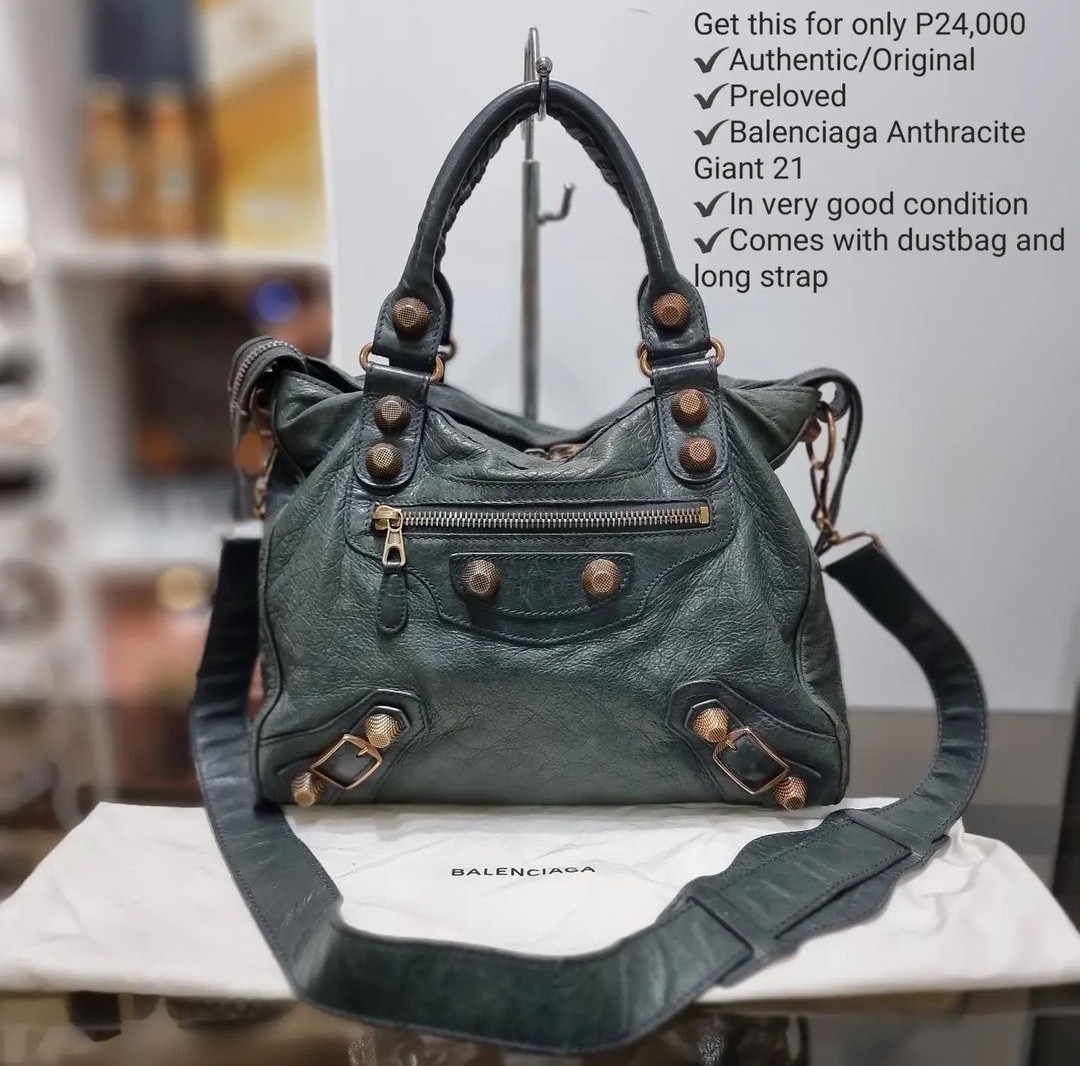 Balenciaga Anthracite Giant 21, Luxury, Bags & Wallets on Carousell