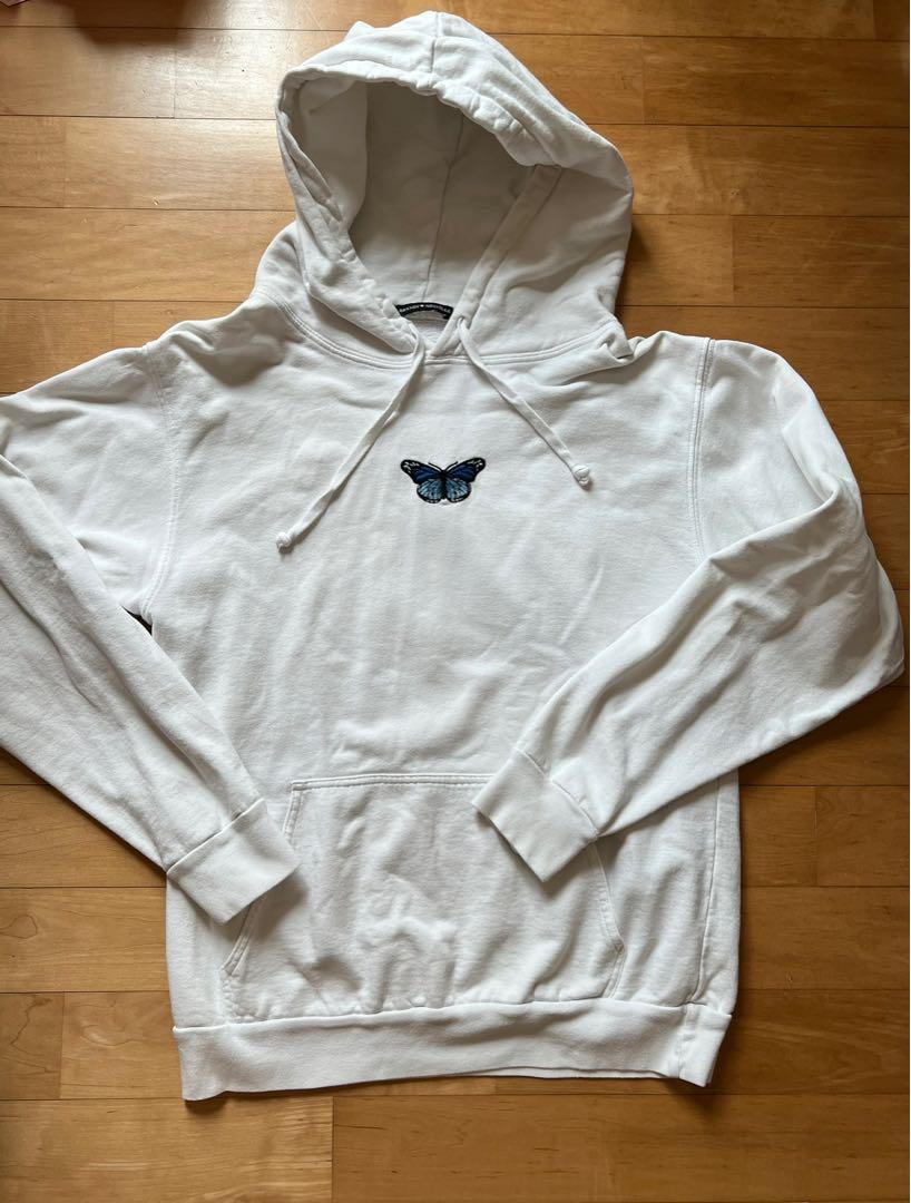 Christy blue butterfly hoodie sales