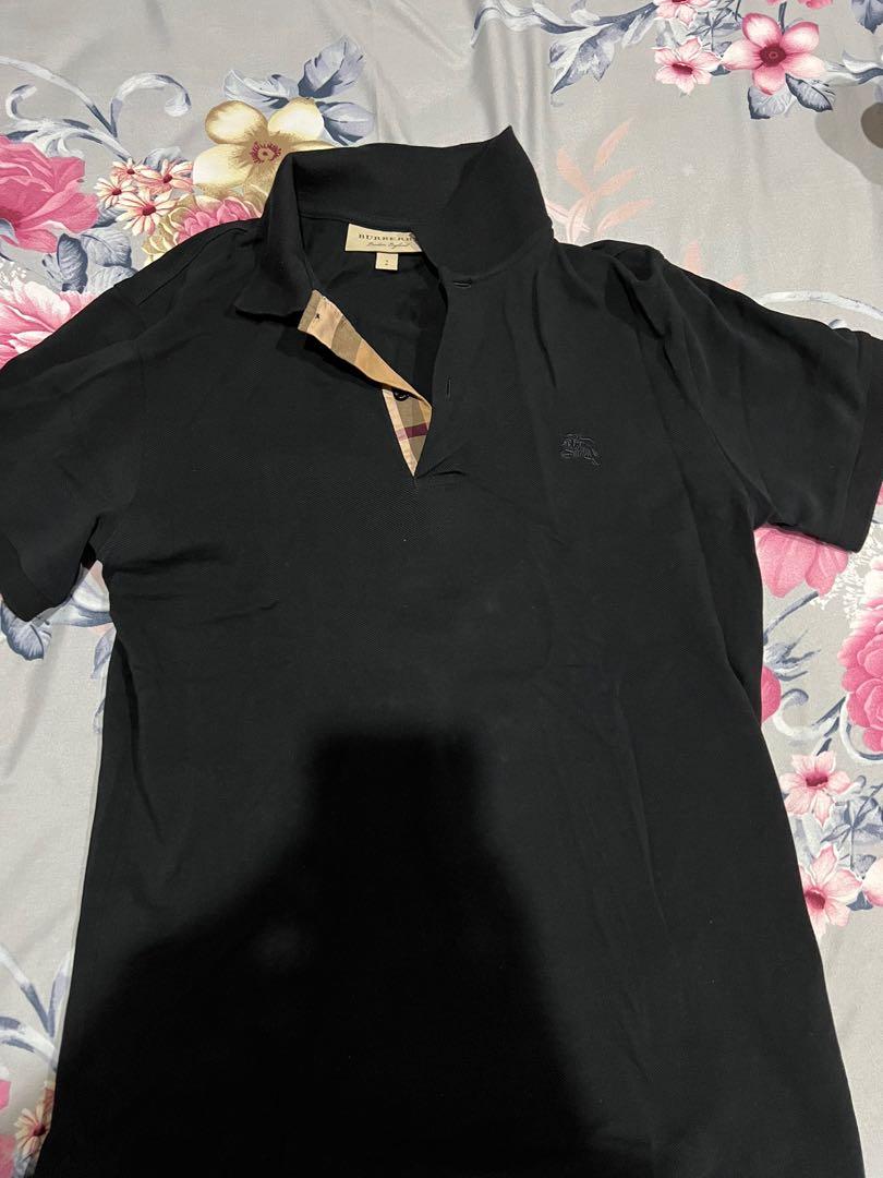 Burberry polo shirt, Fesyen Pria 