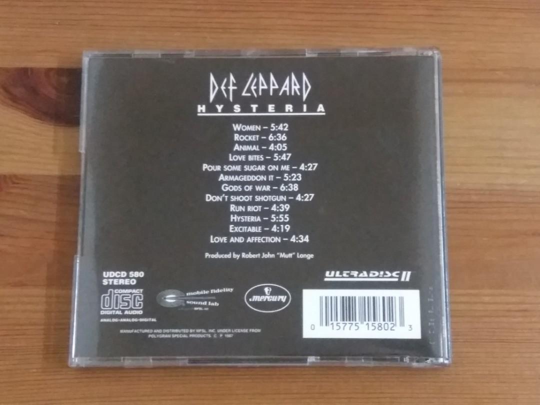 CD DEF LEPPARD HYSTERIA 24K 金碟MFSL Original Master Recording