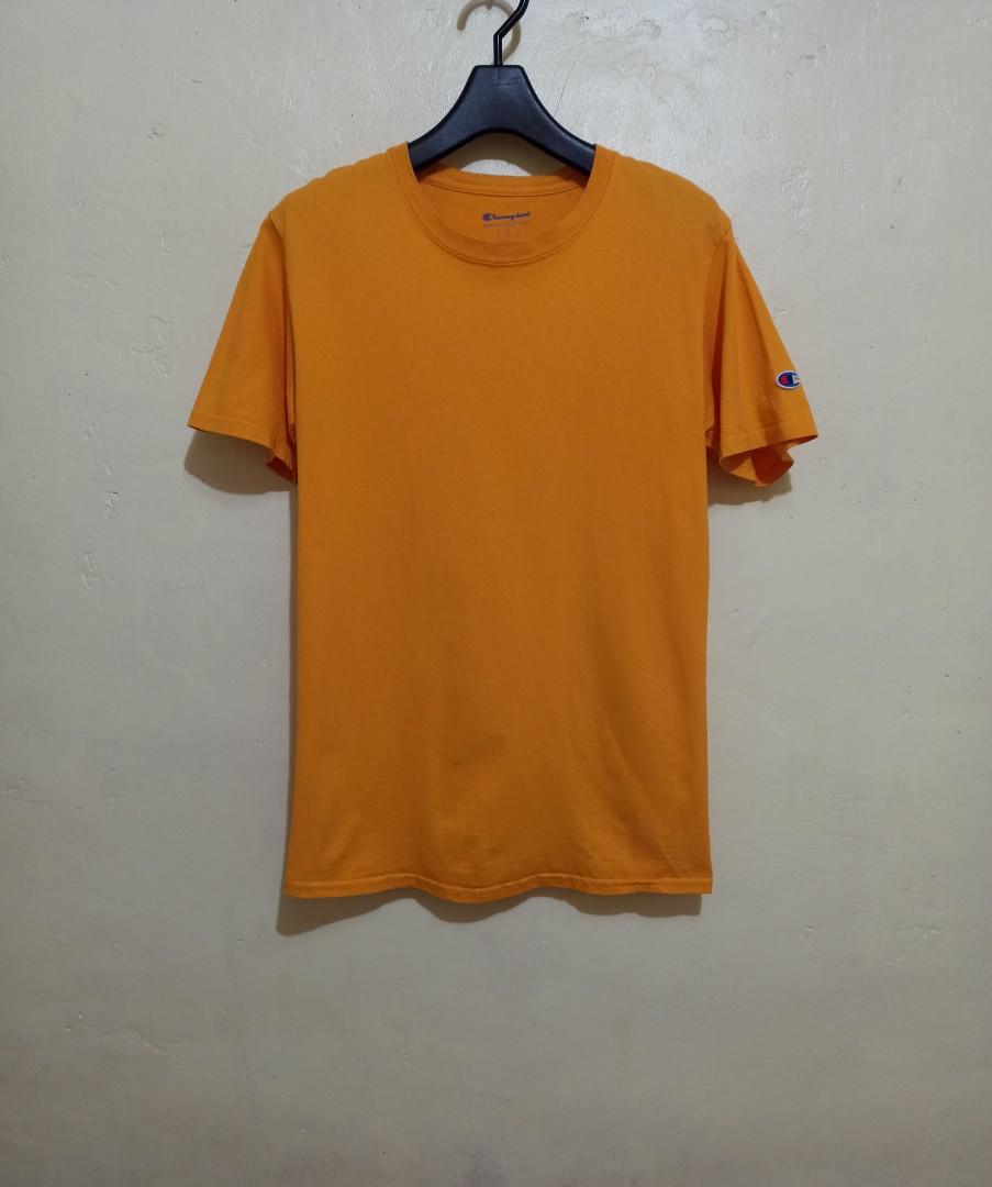 Champion mustard yellow shirt Men s Fashion Tops Sets Tshirts