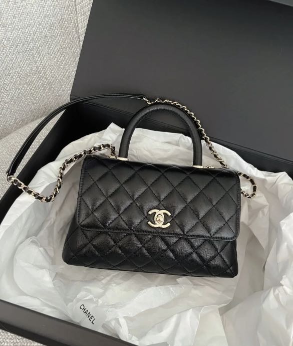 Chanel Coco Handle Small With Gold Tone Metal Luxury Bags Wallets On Carousell