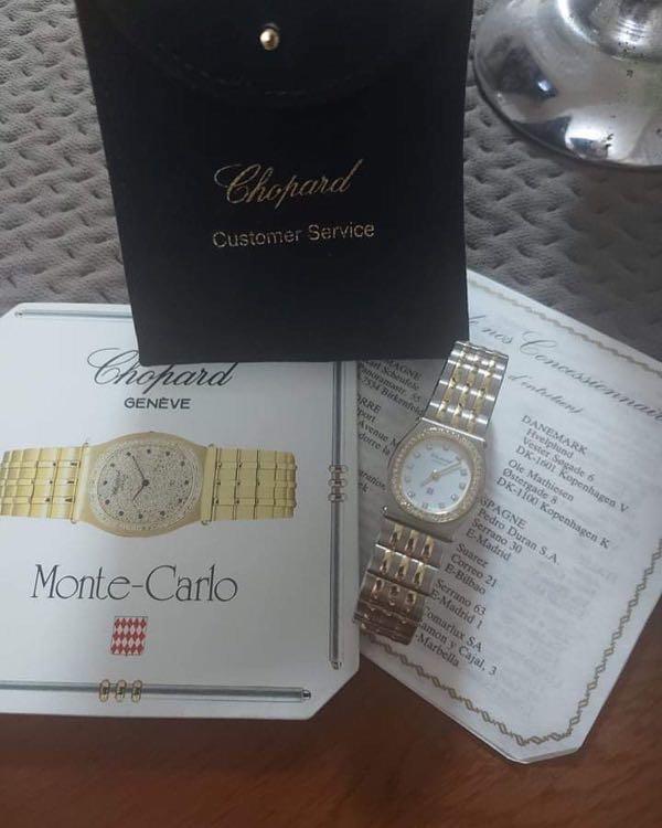 CHOPARD MONTW CARLO 18k 2 tone gold (Category: Luxury Watches) located in Cagayan de Oro. Submitted by moiobsession (Listing ID 1154367381, Image 2). Description: With diamonds 18k solig gold 2 tone.