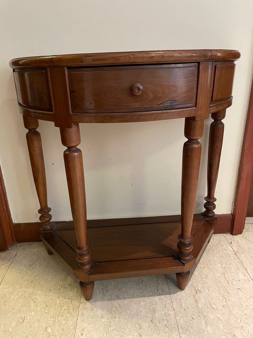 Classic wooden hall table / side table, Furniture & Home Living