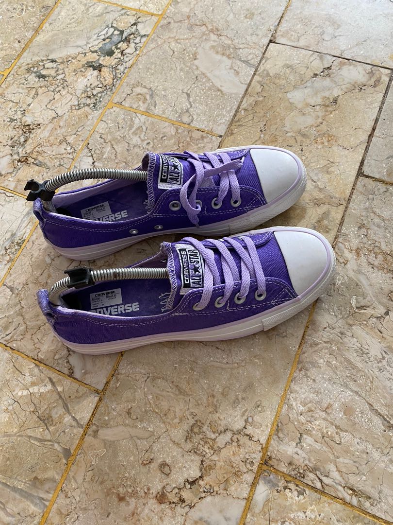 CONVERSE WOMENS SHORELINE SLIP IN NIGHTSHADE PURPLE Fesyen Wanita