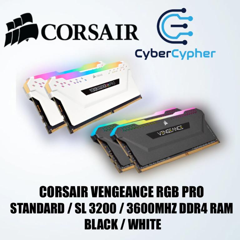 Corsair VENGEANCE RGB PRO SL 16GB DDR4 3600MHz RAM White