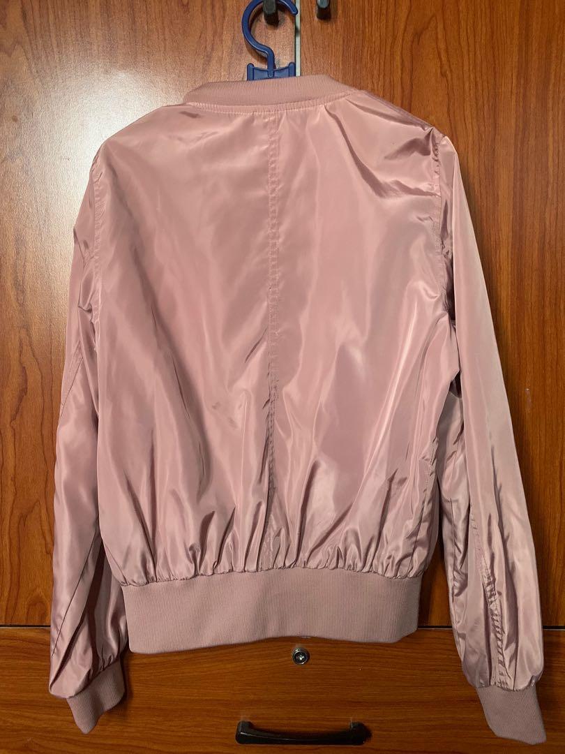 Dusty pink on sale bomber jacket