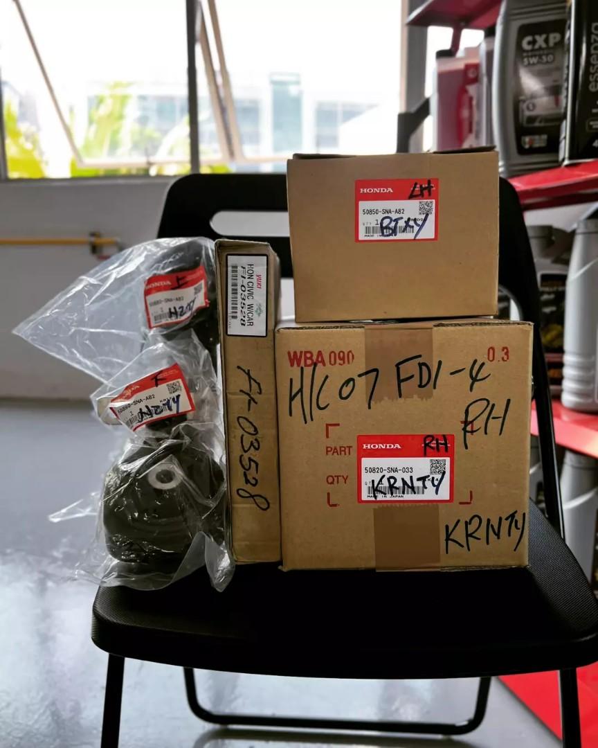 Engine Mounting Replacement!!! (Category: Engine) located in Singapore. Submitted by ignite.autowerkz (Listing ID 1154413487, Image 2). Description: Thank you brother Don for your trust & support!! Honda Civic FD4 1.6A •Complete Set Of Engine Mountings (Original)✅ •Cabin Aircon Filter (F.O.C)✅ •Full Vehicle Checks ✅ For all Your Automotive Needs! To provide the best service to customers. Feel free to contact us at +65 86883899 (Gareth) for any en
