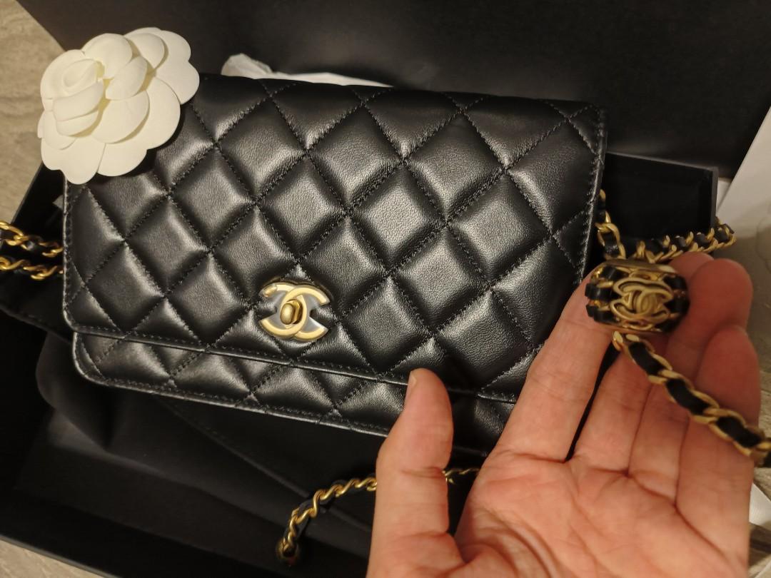 Fast Deal! CHANEL 22s Pearl Crush Wallet on Chain WOC, Women's