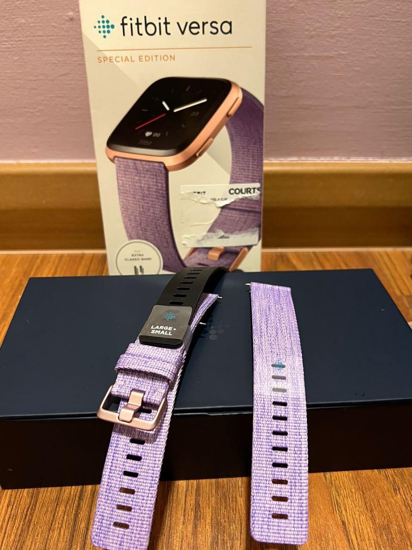 Fitbit versa Lavendar Woven bands Mobile Phones Gadgets