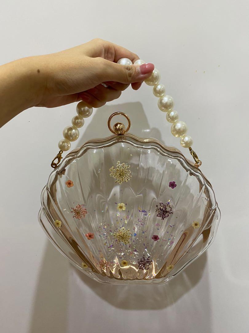 Transparent pearl bag discount