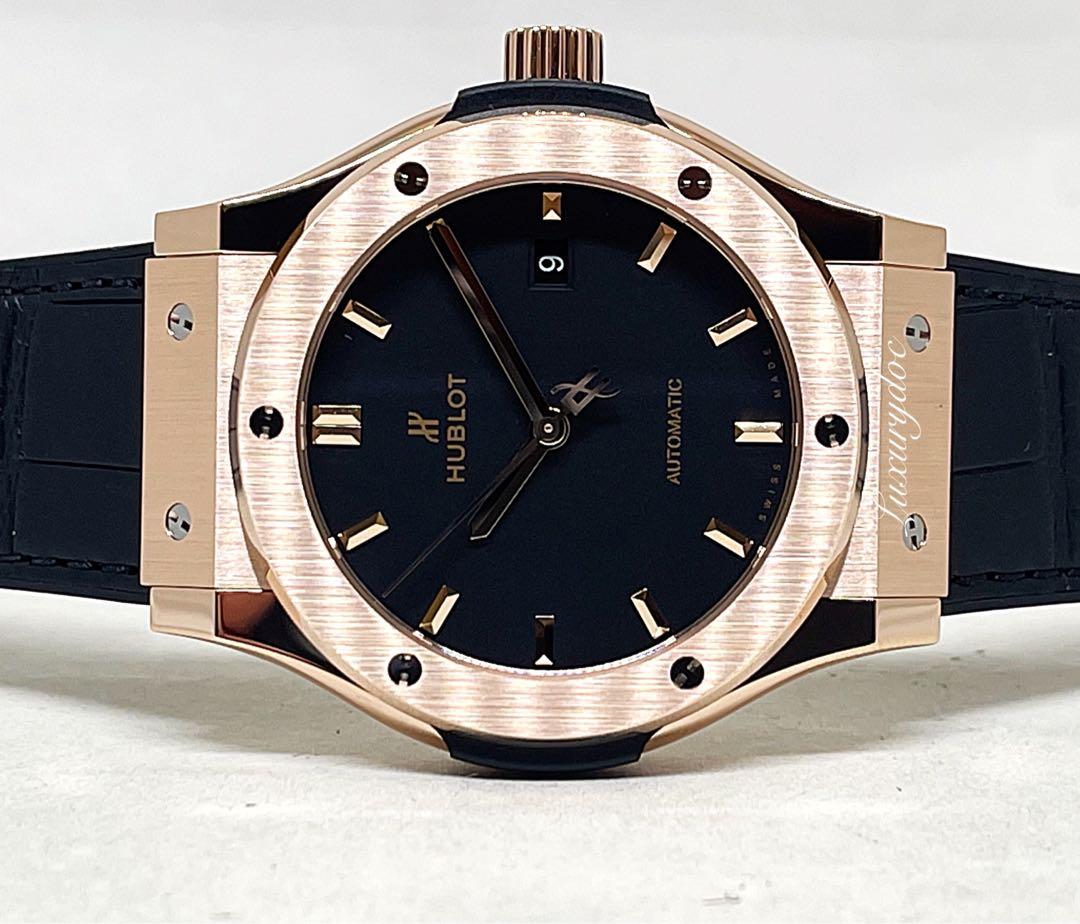 Gold and black hublot outlet