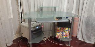 Glass Computer Table